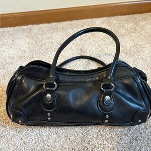 Rina Rich Black Satchel Bag